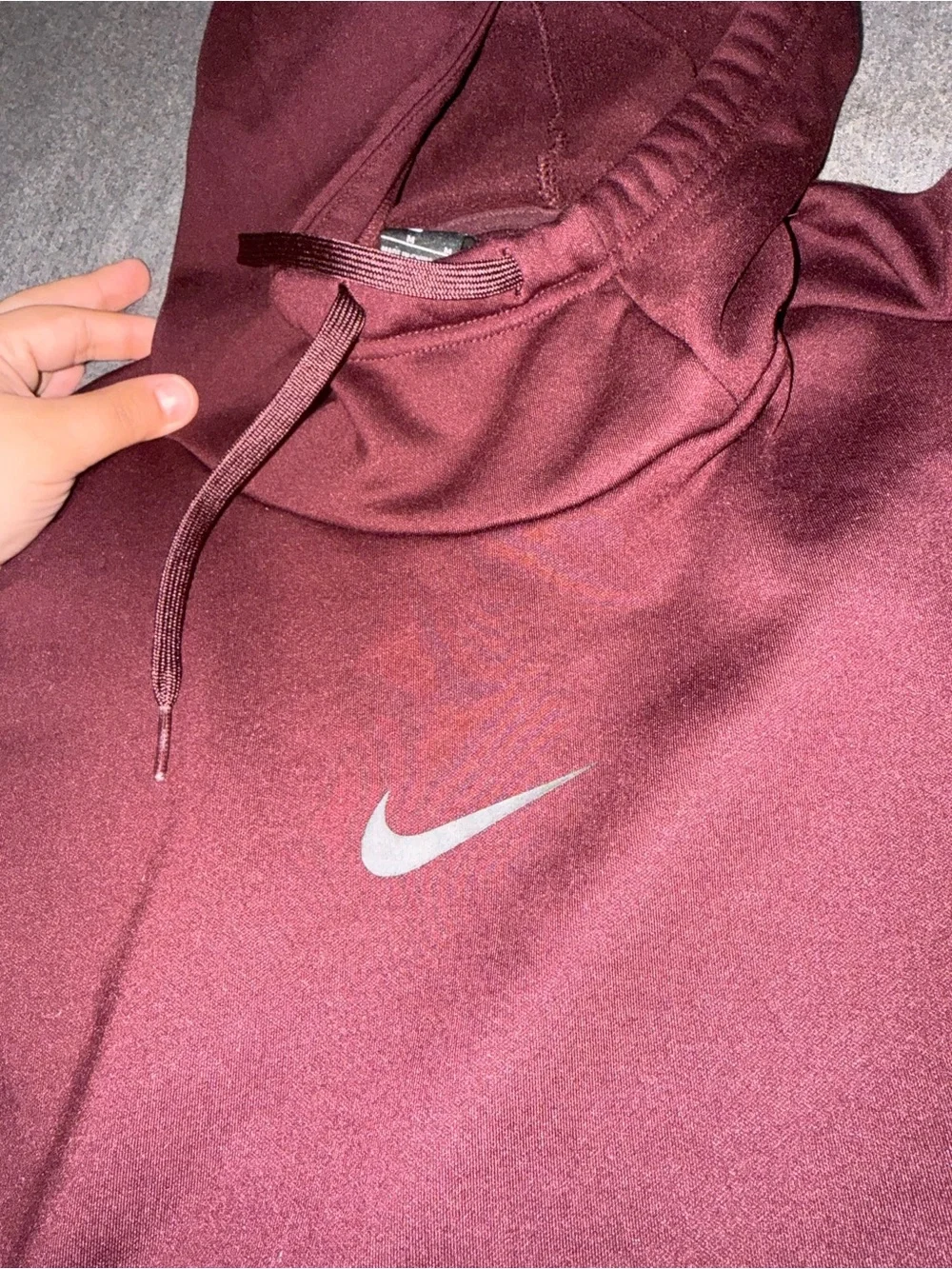 Nike Burgundy Turtleneck Pullover Sweatshirt